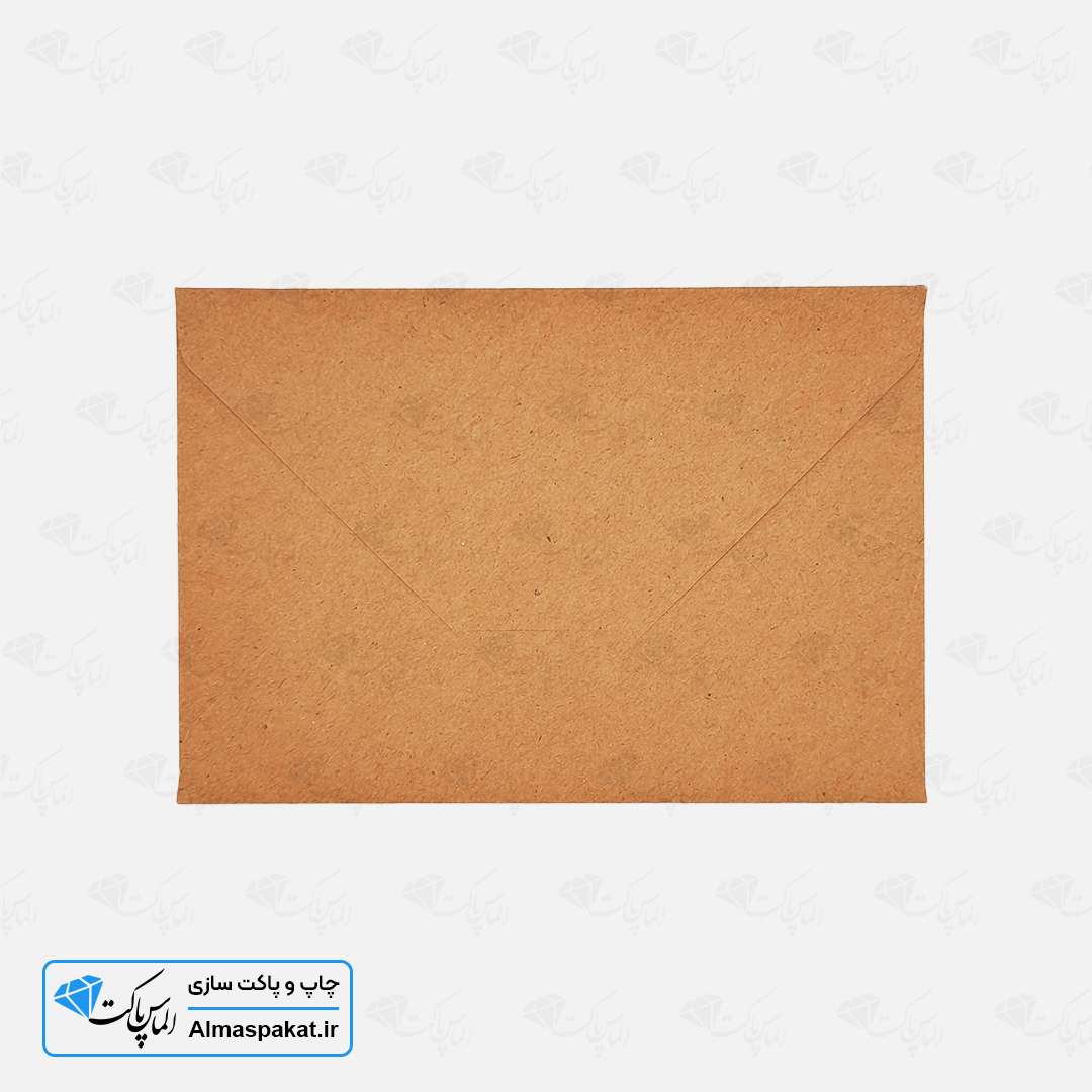پاکت کرافت درب مثلثی طرح آیسان A6 2